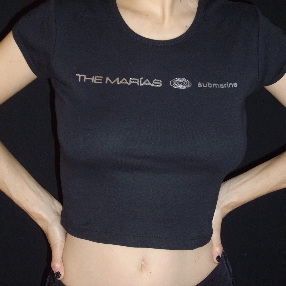 submarine metallic baby tee