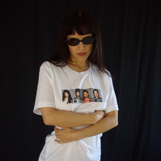 polaroid band tee