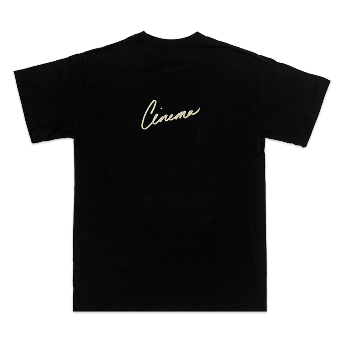 cinema script embroidered tee